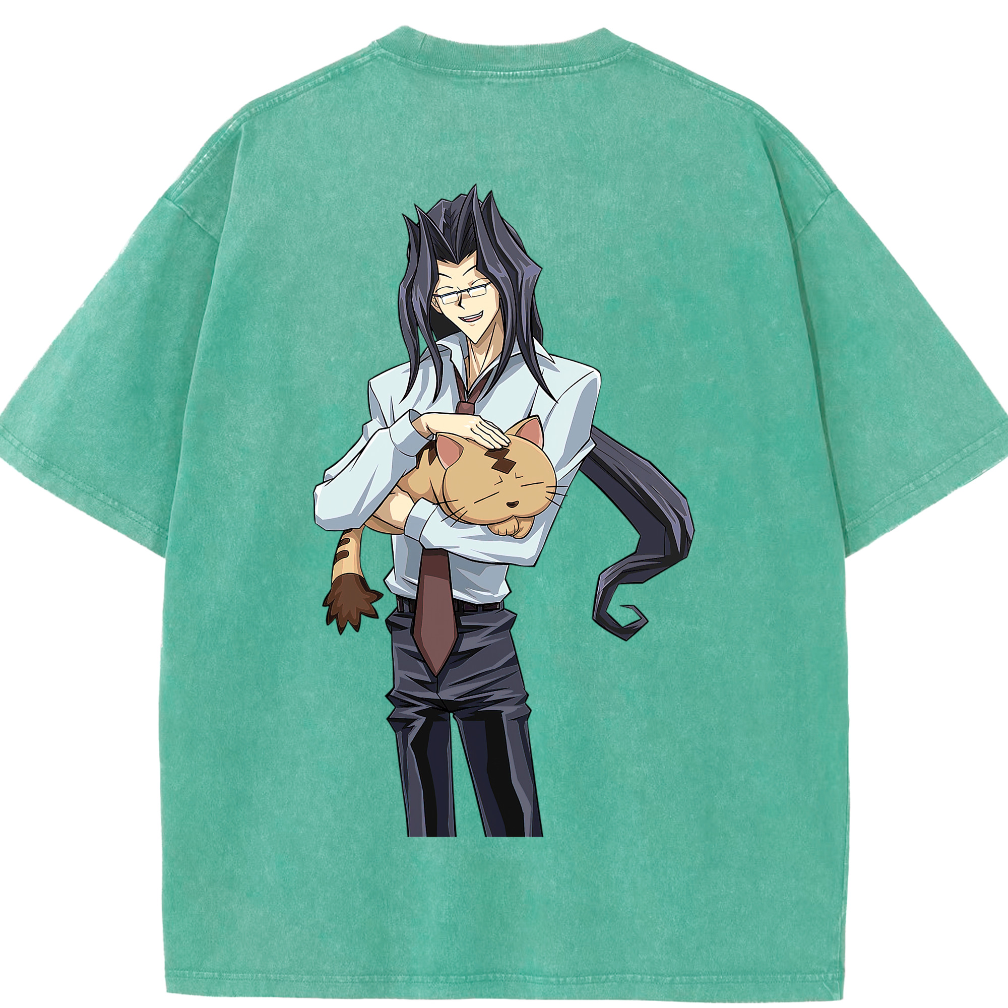 （画像用） 遊☆戯☆王 Yu-Gi-Oh! 綿100% ヴィンテージ風 半袖Tシャツ（背面プリント）